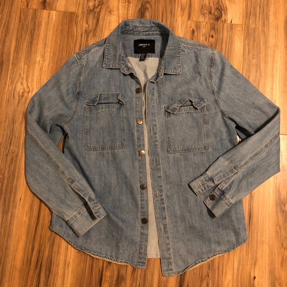 New Men’s jean jacket forever 21